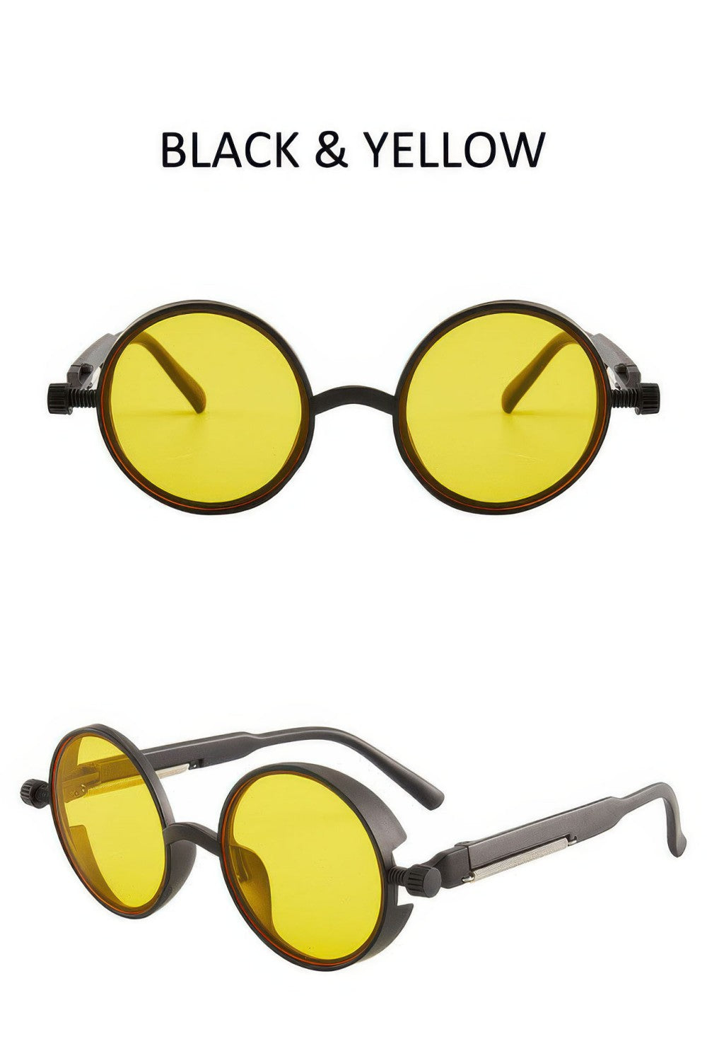 Steampunk Round Spring Frame Sunglasses | Vintage Circular Eyewear