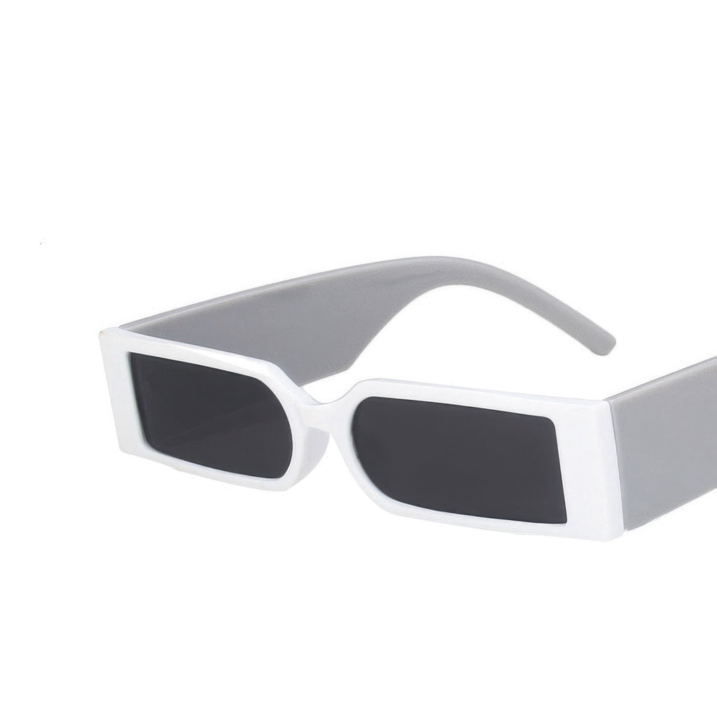 Cyber Nightclub Rectangle Sunglasses Trendy Cool Eyewear