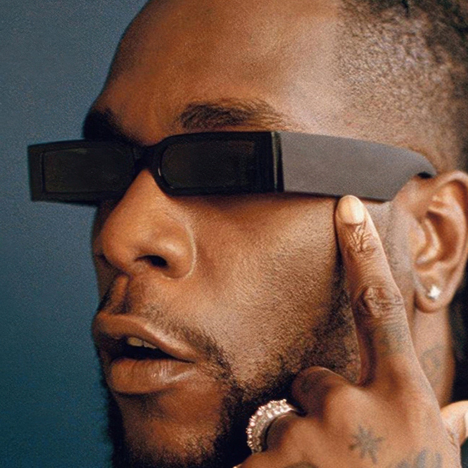 Cyber Nightclub Rectangle Sunglasses Trendy Cool Eyewear