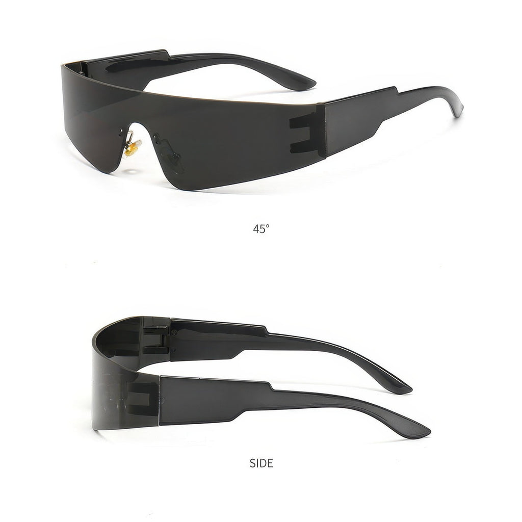 Fashion Rimless Monolithic Punk Sunglasses