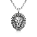 Hip Hop Punk Lion Head Pendant Necklace