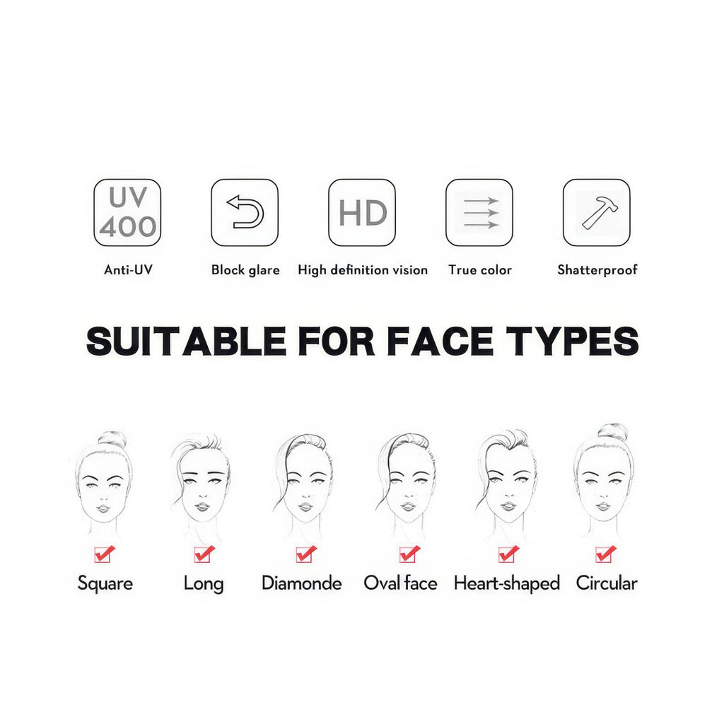 Large Frame Square Sunglasses