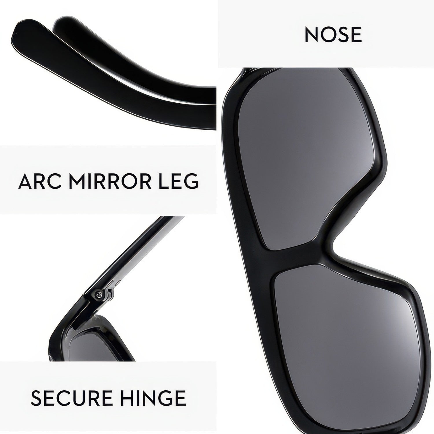 Large Frame Square Sunglasses