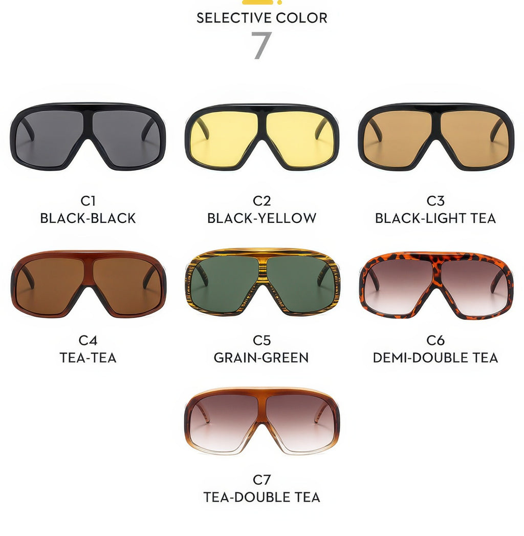 Large Frame Square Sunglasses