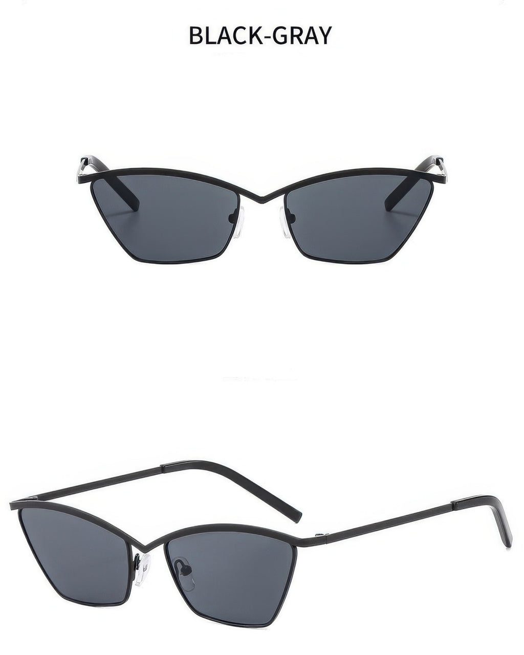 Metal Retro Outdoors Cat Eye Sunglasses