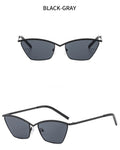 Metal Retro Outdoors Cat Eye Sunglasses