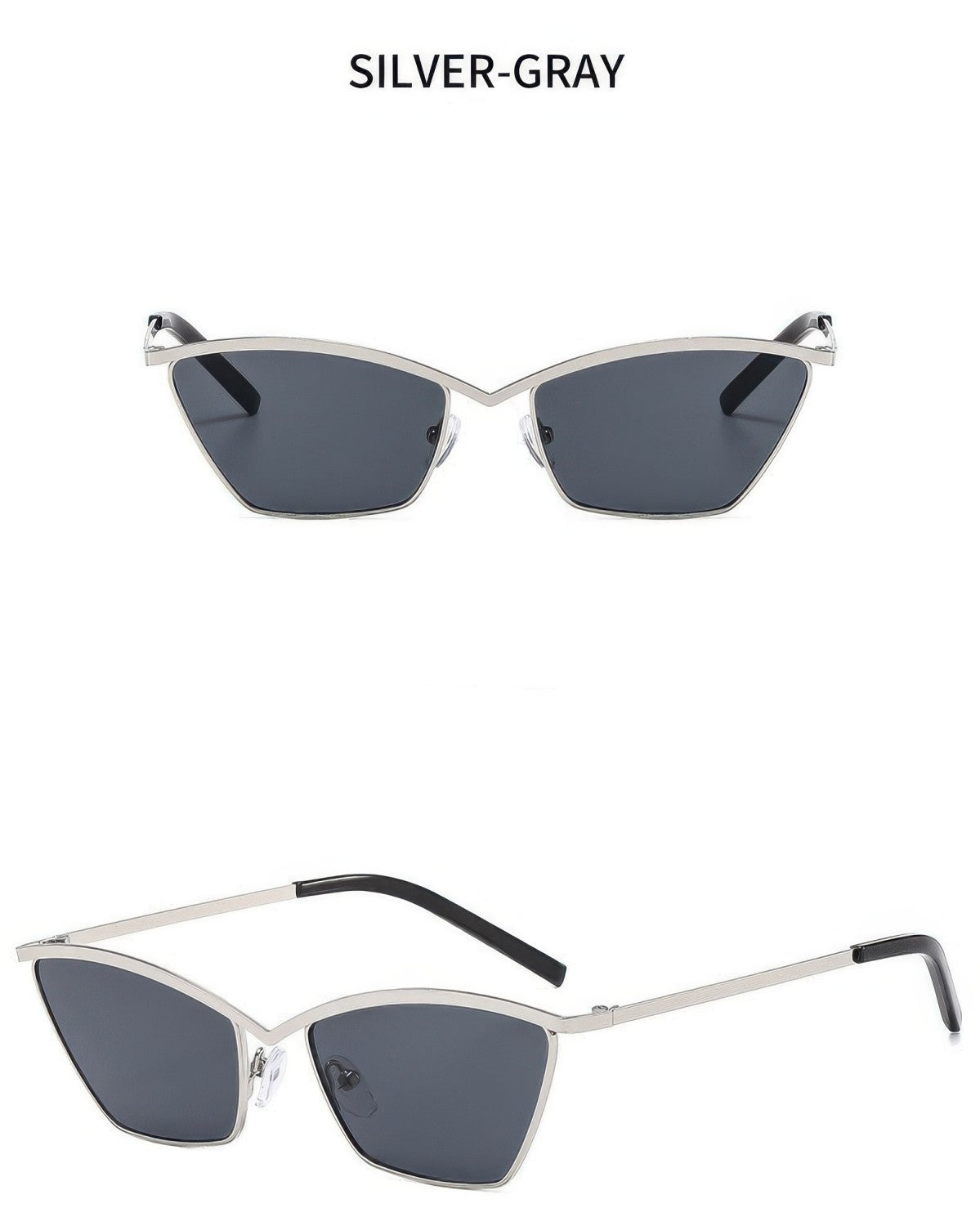 Metal Retro Outdoors Cat Eye Sunglasses