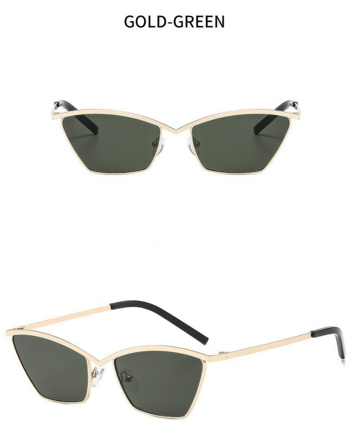 Metal Retro Outdoors Cat Eye Sunglasses