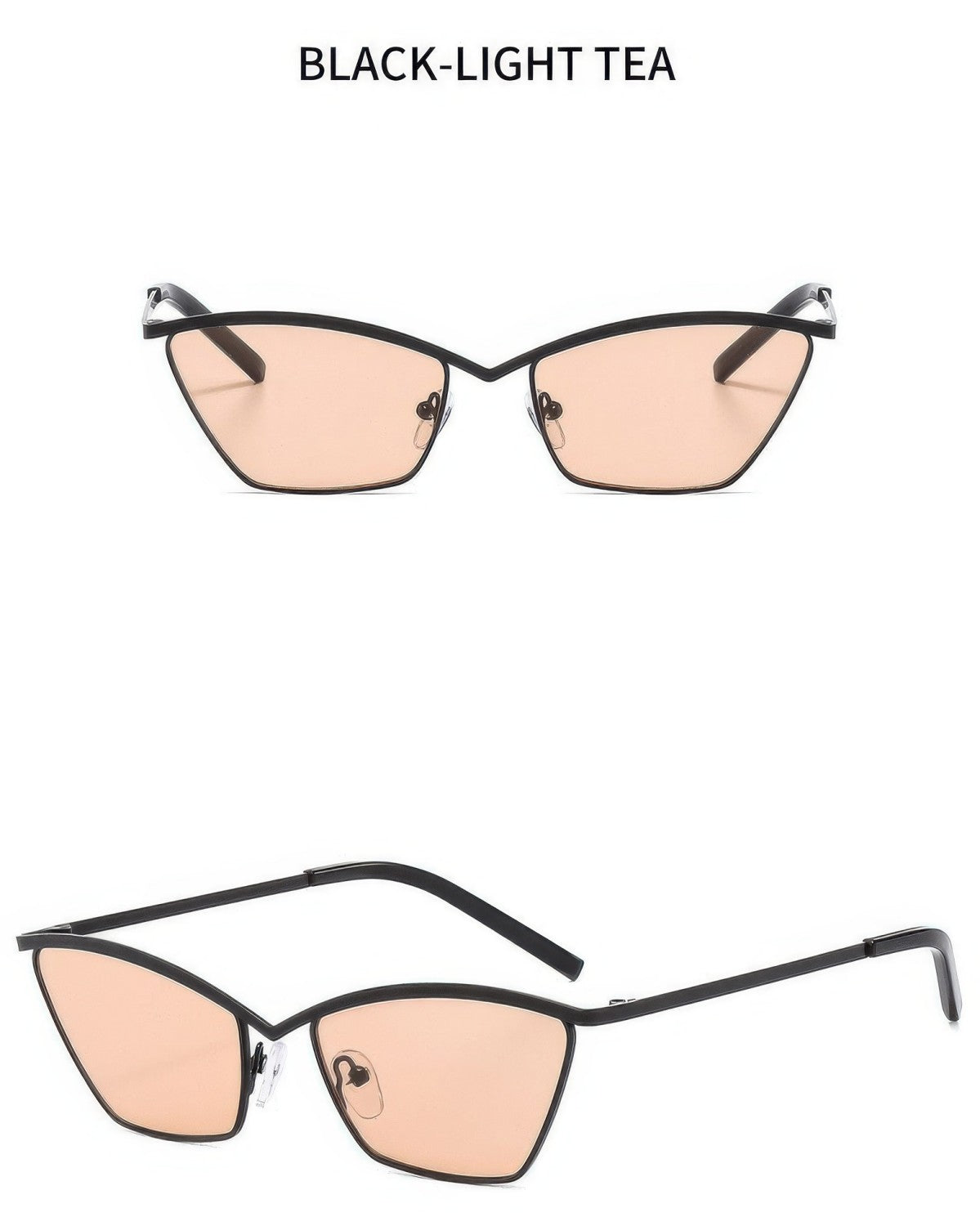 Metal Retro Outdoors Cat Eye Sunglasses