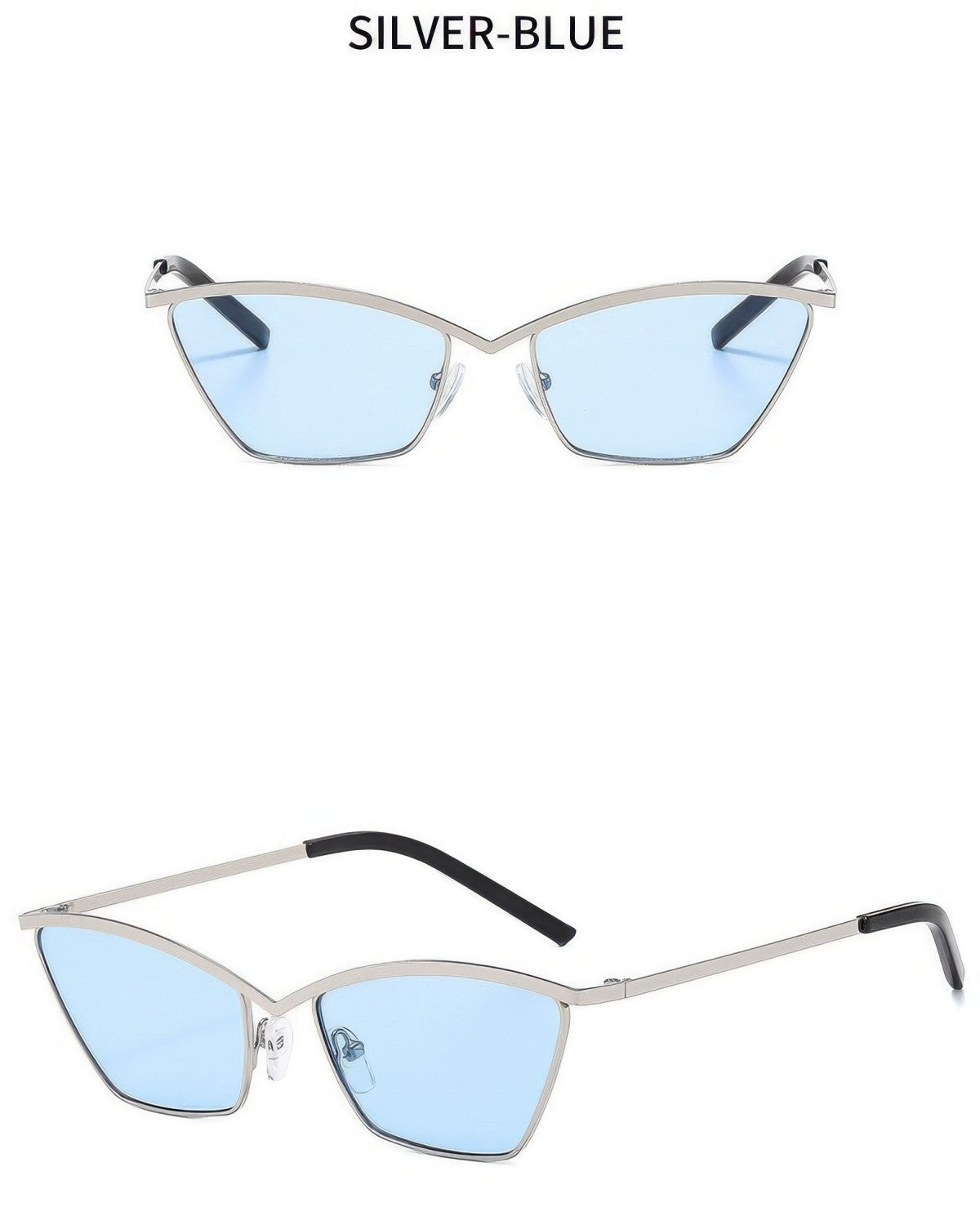 Metal Retro Outdoors Cat Eye Sunglasses