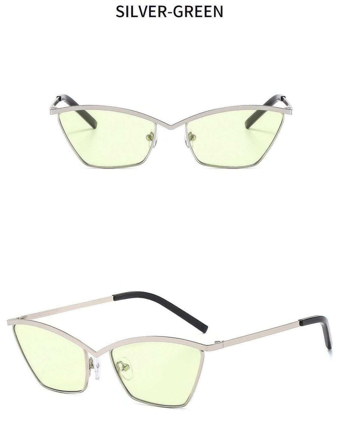 Metal Square Sunglasses Retro Punk UV Protection Eyewear