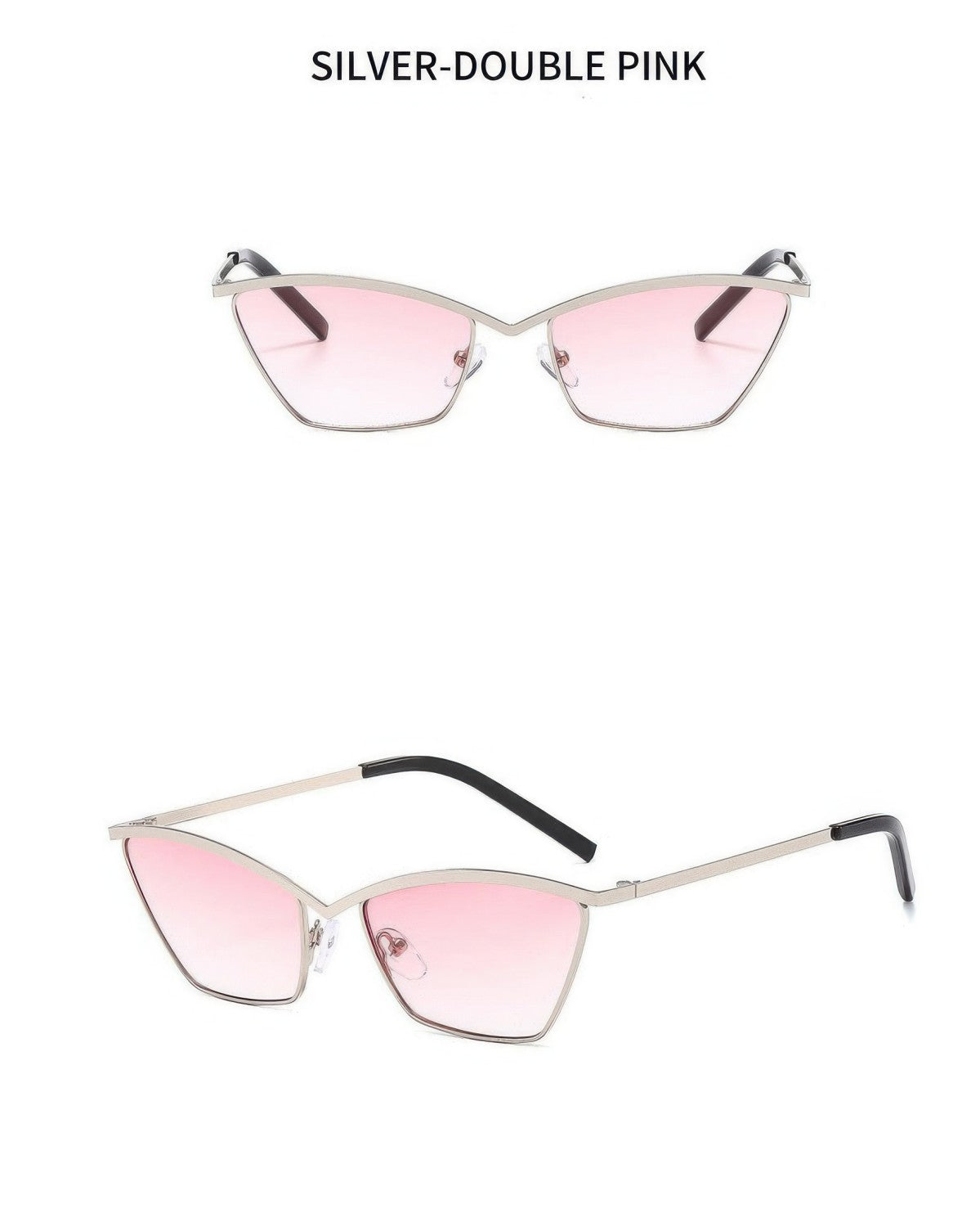 Metal Square Sunglasses Retro Punk UV Protection Eyewear