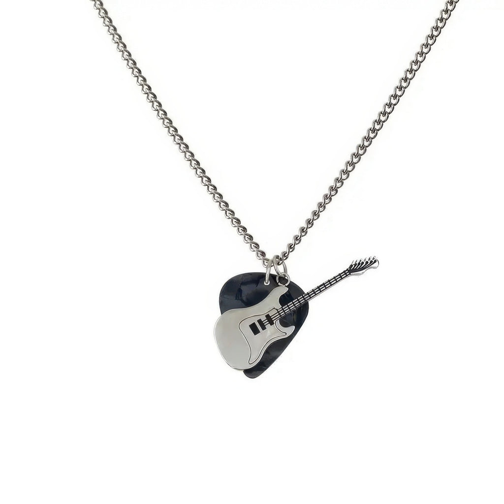 Punk Rock Guitar Pick Necklace