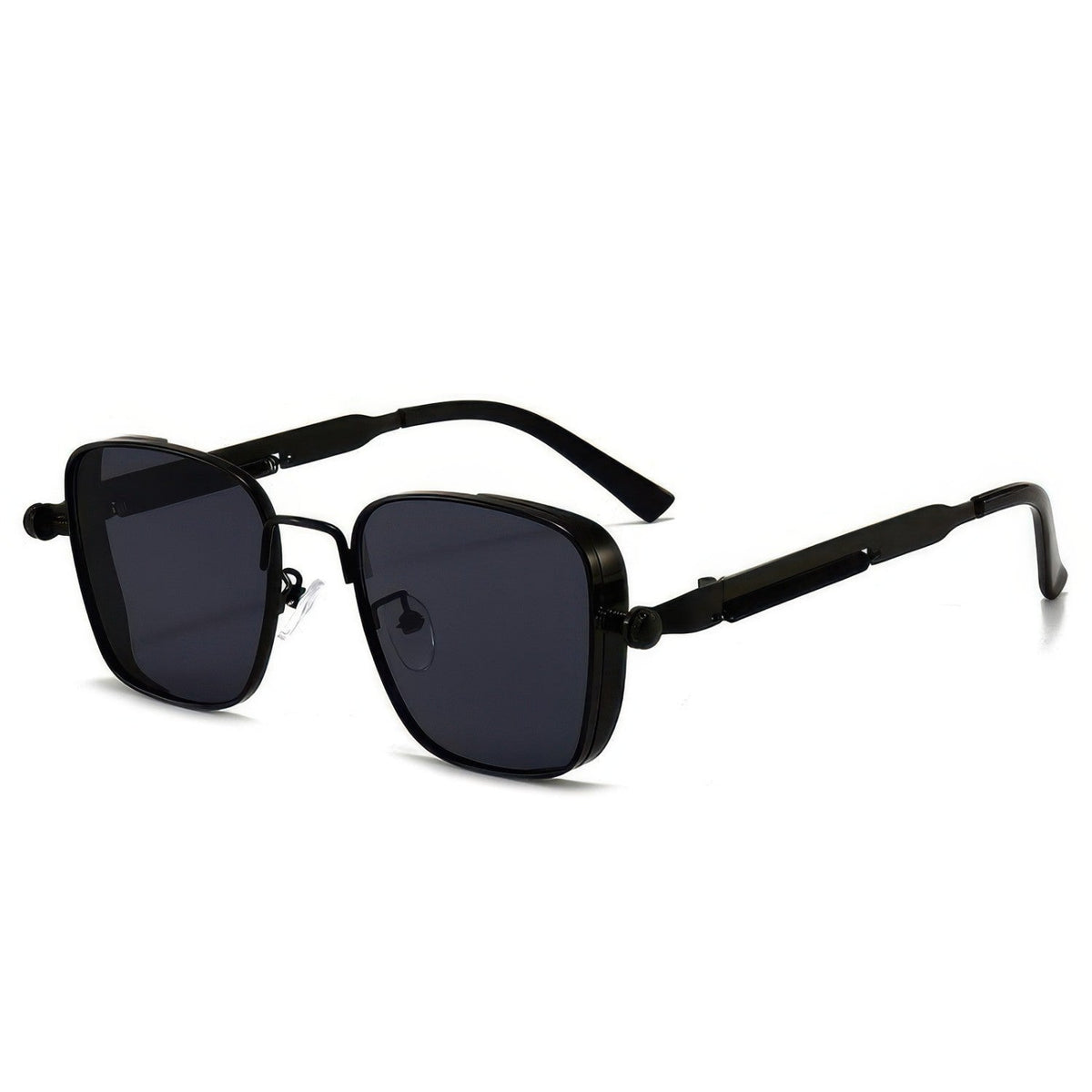 Retro Square Steampunk Metal Sunglasses