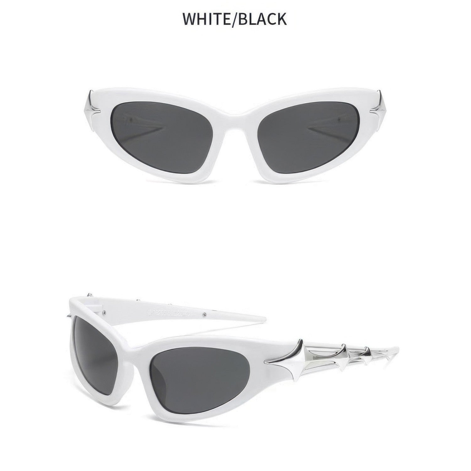 Cyber Futuristic Punk Star Sunglasses