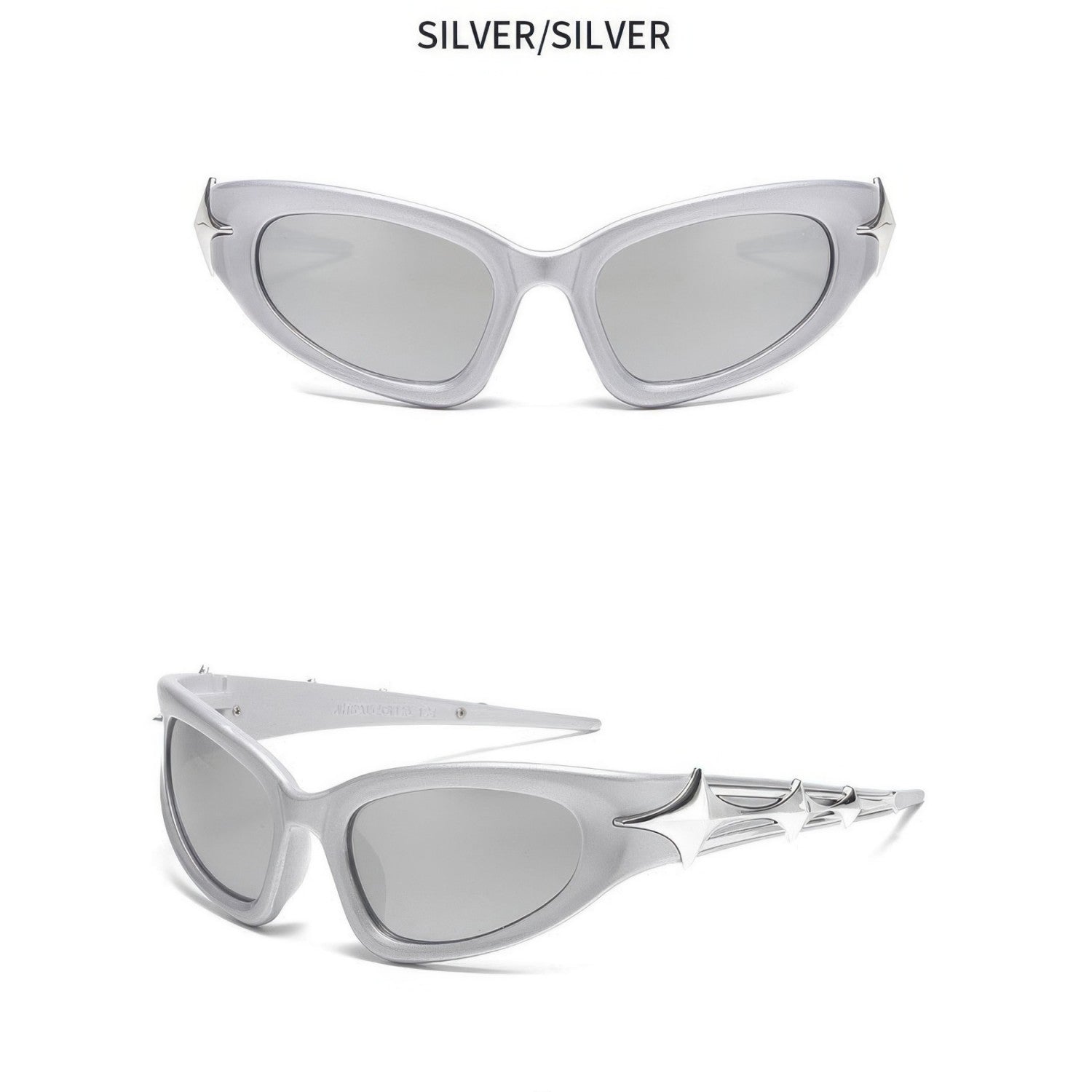 Cyber Futuristic Punk Star Sunglasses