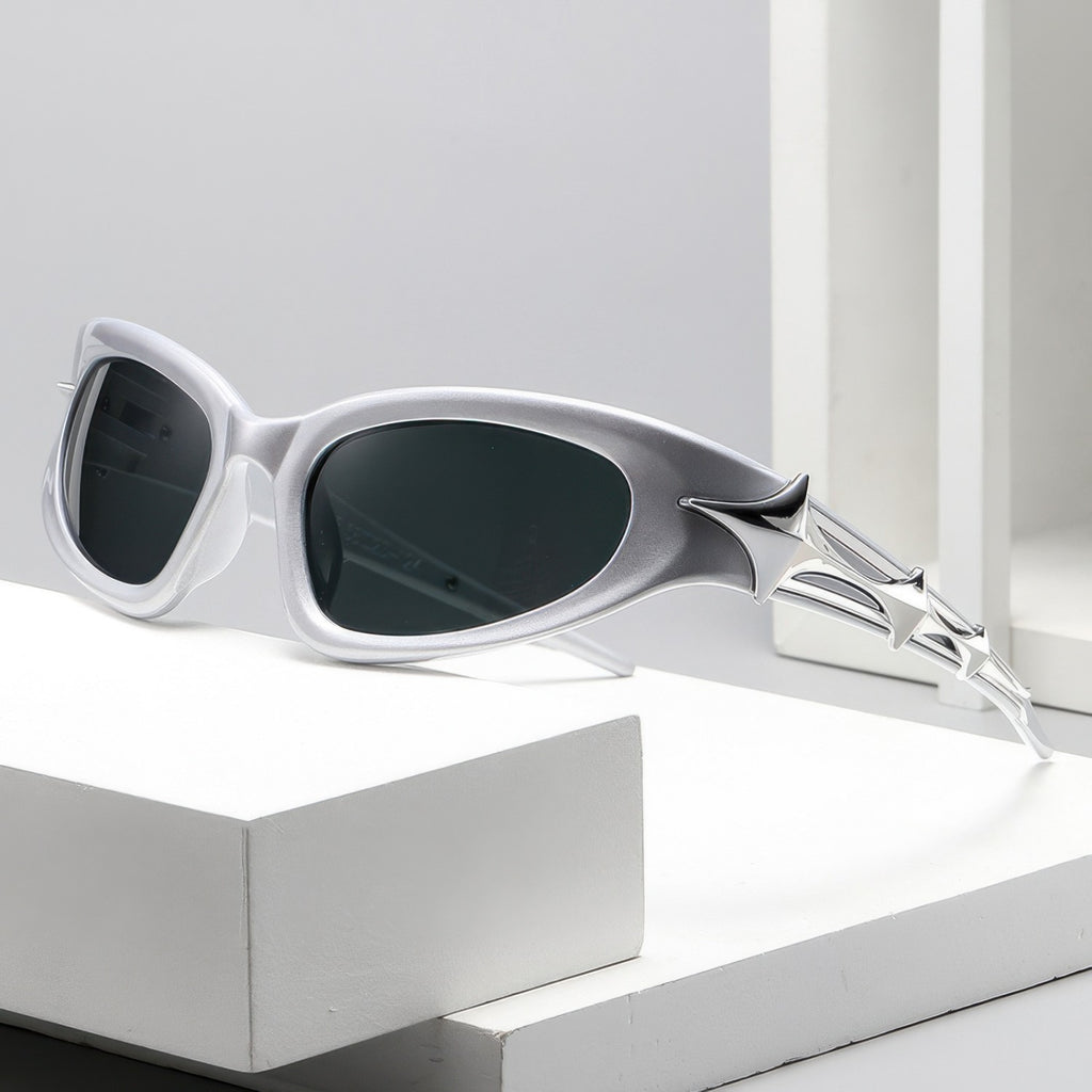 Cyber Futuristic Punk Star Sunglasses