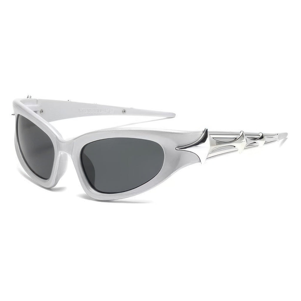 Cyber Futuristic Punk Star Sunglasses