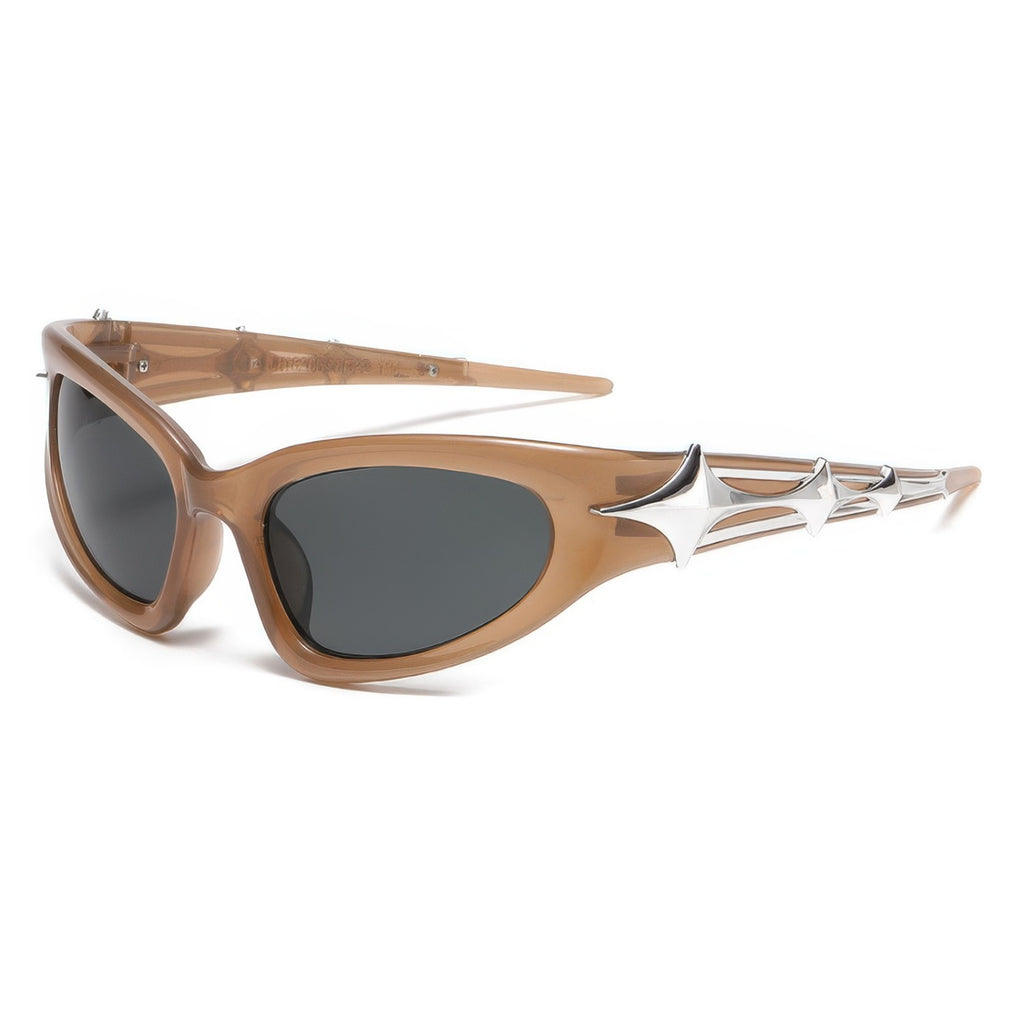 Cyber Futuristic Punk Star Sunglasses